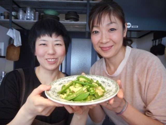 画像10: 豆野菜とチーズ入り卵の炒め物