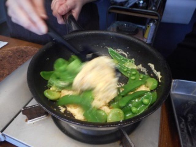 画像7: 豆野菜とチーズ入り卵の炒め物