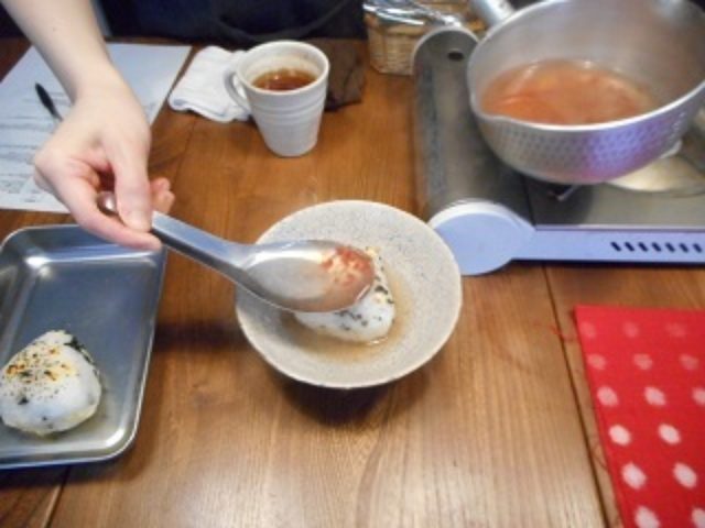 画像7: チーズと わかめの 焼きおにぎり 梅あんかけ