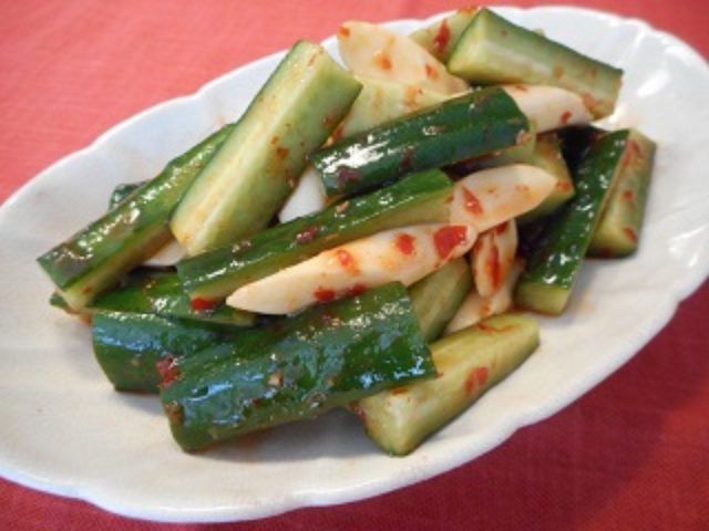 画像5: キュウリの豆板醤和え