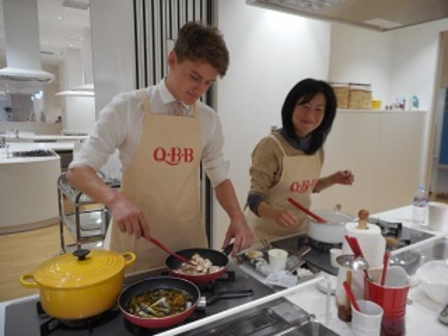 画像: Q・B・Bさんチームも参加!スイスから日本にステイ中のマイケルさん。