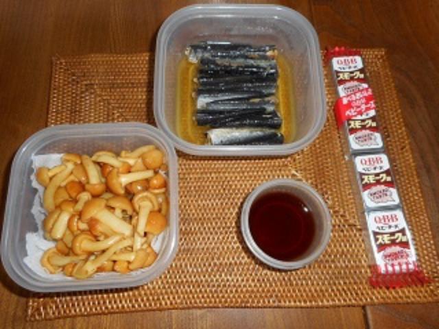 画像1: なめことオイルサーディーンとチーズのホイル焼き