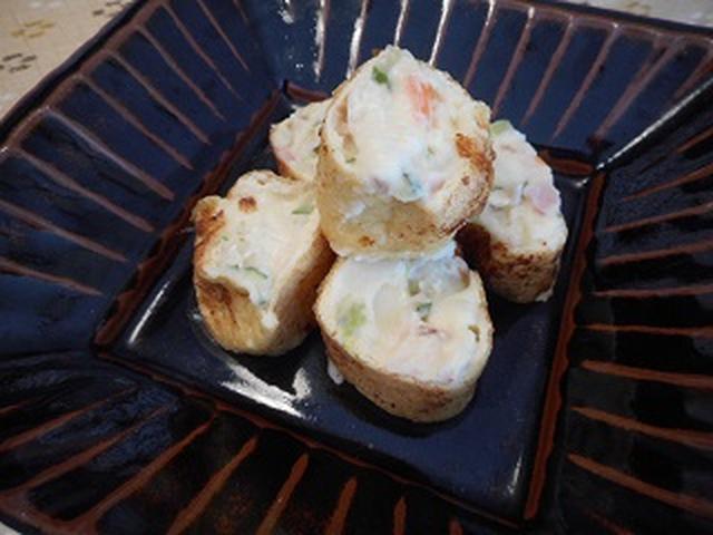 画像8: チーズポテサラの油揚げ巻き