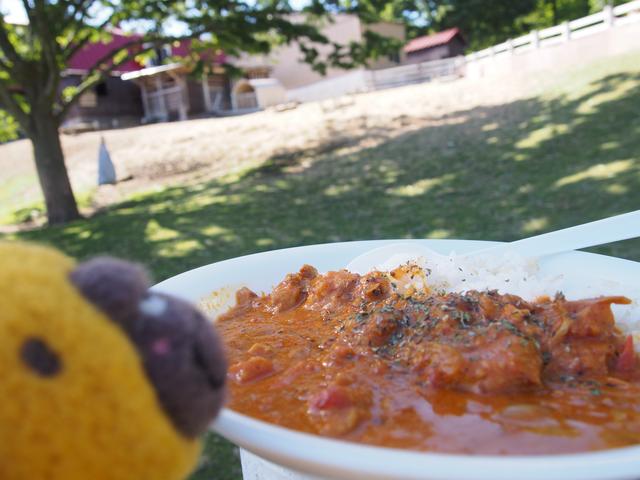 画像: おいしいお料理もたくさん!大森さんは、カレーに舌鼓を打ちました。