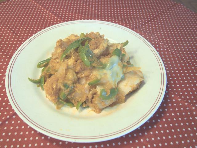 画像7: 鶏肉のケチャップ炒めチーズ乗せ