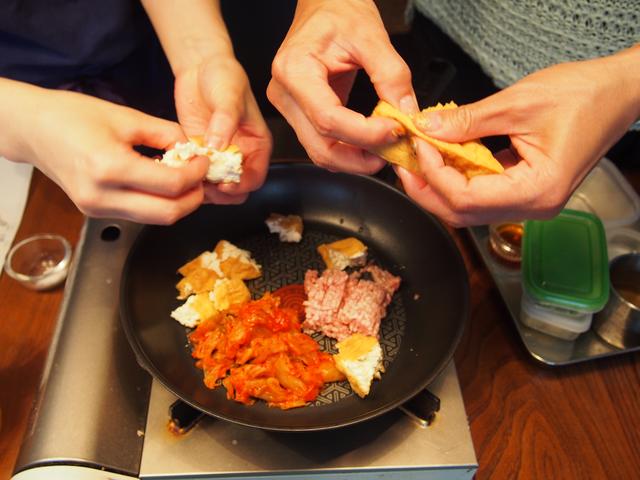 画像2: キムチのマーボー豆腐風