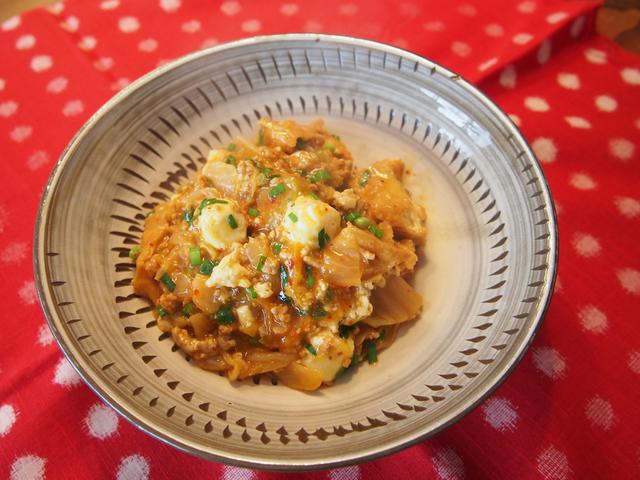 画像6: キムチのマーボー豆腐風