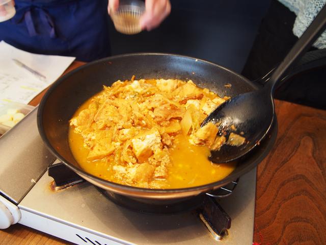 画像4: キムチのマーボー豆腐風