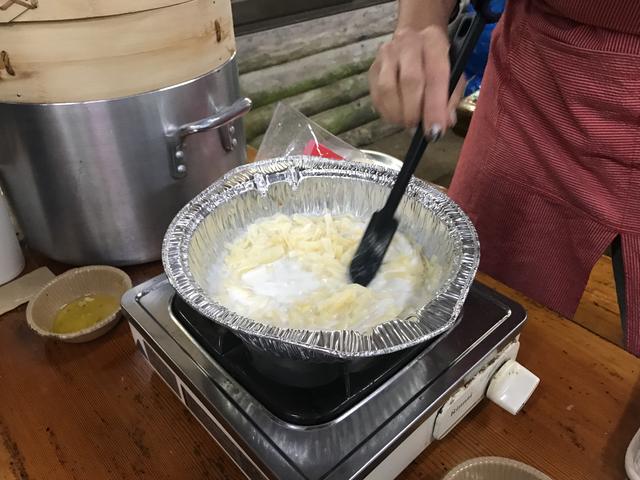 画像3: サツマイモと椎茸のチーズフォンデュ