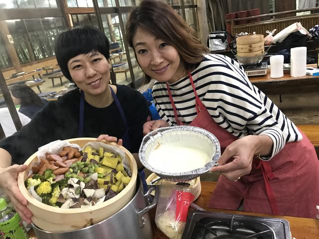画像4: サツマイモと椎茸のチーズフォンデュ