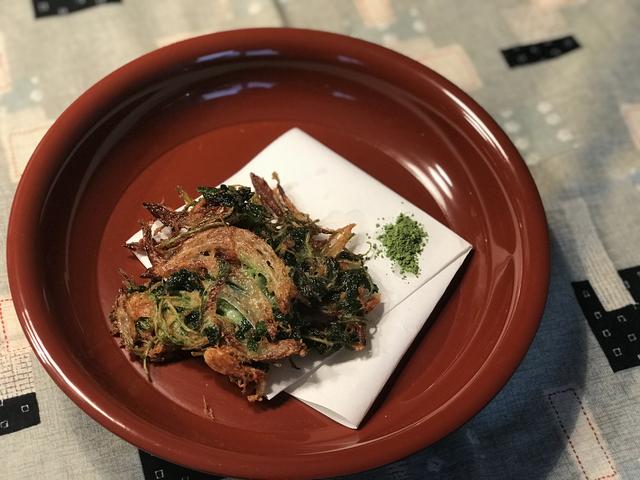 画像5: チーズのかき揚げ抹茶塩添え