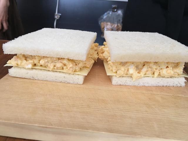画像5: かつおぶし卵サラダとチーズのサンド