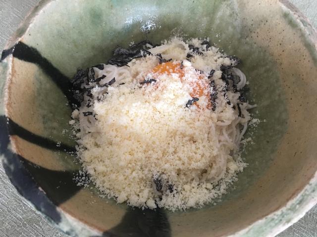 画像6: そうめんカルボナーラ風
