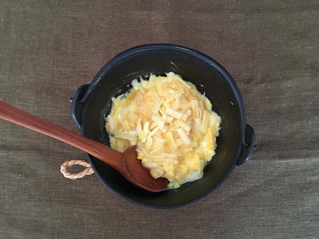 画像5: ホタテとチーズの玉子とじ