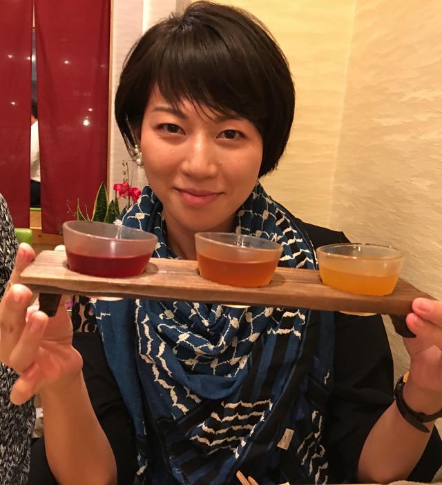 画像: 特におススメされているのが 特別に置いている「日本一受賞の河内ワインの梅酒 七福神」!!! (各580円 味比べ3種980円)
