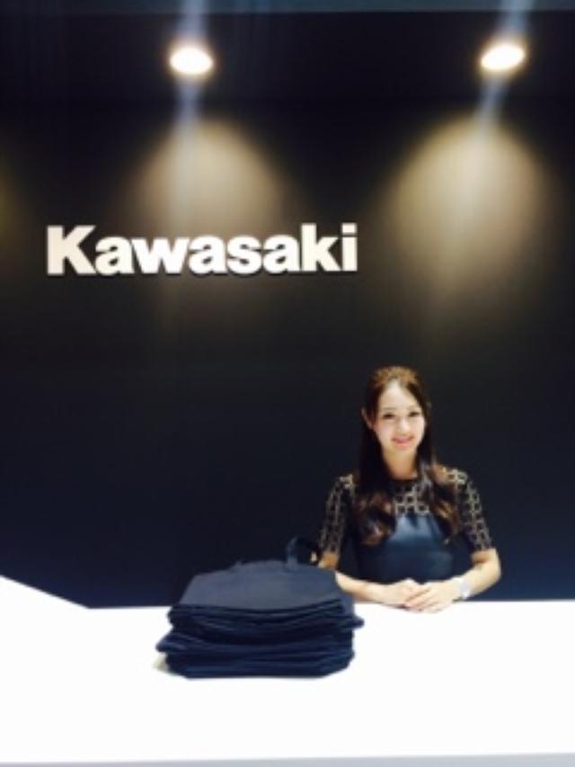 画像2: <理子のいまさらTMS2015> カワサキブース(福山理子)