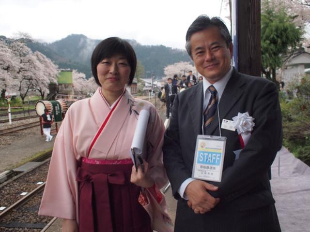 画像: 若桜鉄道・山田社長&社員のKさん