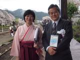画像: 若桜鉄道・山田社長&社員のKさん
