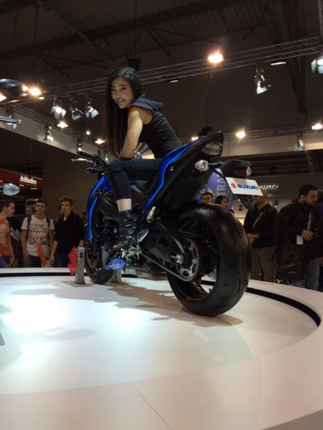 画像1: <理子のミラノショー散歩>GSX-S1000見てきたよ(福山理子)