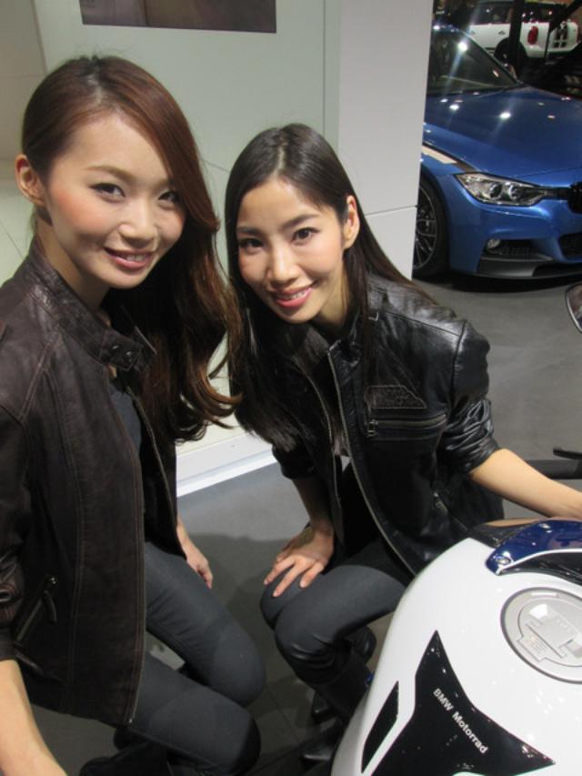 画像10: <理子の東京モーターショー2013見聞録> バイクに革ジャンに女の子 (BMW編)