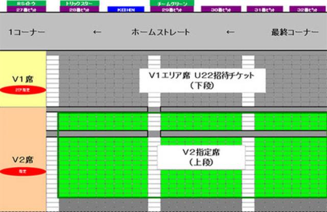 画像: チケット別座席イメージ