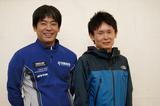 画像: 谷口義則氏(左)株式会社 ワイズギア開発部、尾崎公哉氏(右)KYBモーターサイクルサスペンション株式会社技術部