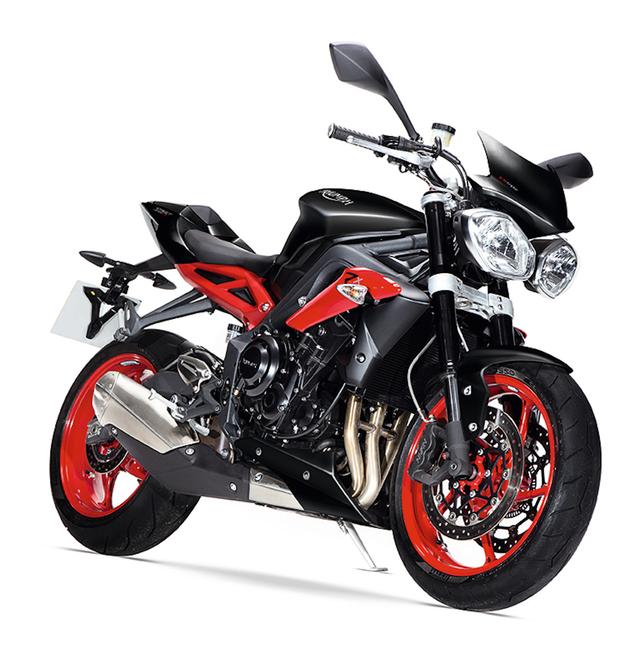 画像1: TRIUMPH Street Triple Rx (ジェットブラック) ■価格:126万円(税込) 車両はUK仕様(マフラー形状が異なります)