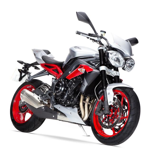 画像1: TRIUMPH Street Triple Rx (マットアルミニウムシルバー) ■価格:126万円(税込) 車両はUK仕様(マフラー形状が異なります)