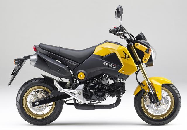画像: 従来モデルのグロム。新型と比較すると、丸みを帯びたファニーな印象。
