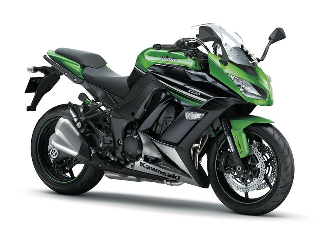 画像: K004 KAWASAKI NINJA1000 ABS ■価格:135万円 Z1000にフルカウルを装着、高性能オールラウンダーとして人気の1台。ローモードでは中高回転域での出力をフルパワーの約70%に抑えるパワーモードとトラクションコントロールシステムも採用している。