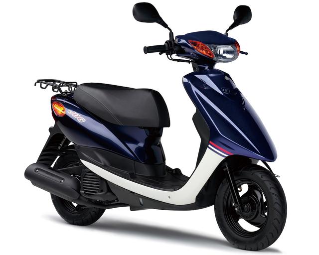 画像: Y058 YAMAHA JOG/Petit/DX ■価格:16万920円/17万3880円(デラックス) 長い歴史を誇る50ccスクーターの定番。現行モデルは3バルブ50cc水冷単気筒エンジンを搭載。デラックスはリアスポイラー、前輪ディスクブレーキとキャストホイールを装着。