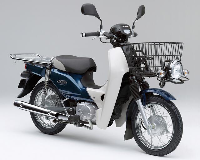 画像: H070 HONDA SUPER CUB50 PRO ■価格:21万4920円 スーパーカブ50をベースにした配送業務向けモデル。前後ホイールの14インチ化やサスの強化、前後キャリアの充実など、基本的な造りはスーパーカブ110プロと同様だ。