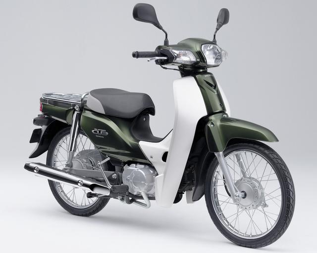 画像: H069 HONDA SUPER CUB50 ■価格:19万3320円 パイプフレームに樹脂ボディのスーパーカブ110に準じた車体に、これも110用をベースにした、変速ショックの小さい2段クラッチなどを採用した新世代50ccエンジンを搭載。