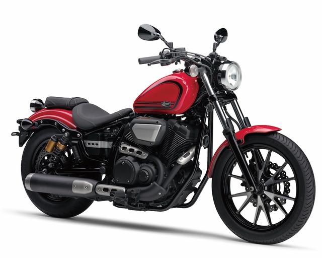 画像: Y028 YAMAHA BOLT/R-SPEC ■価格:89万9640円/94万5000円(R)/99万5760円(R ABS) 街乗りを軽快に楽しめる新世代モデルを目指して開発されたミドルクラスのクルーザー・ボルト。扱いやすいサイズでスリムな車体は、ロウメタル・シンプル・スポーティの三要素を調和させたデザインによって、ダートトラックレーサーの雰囲気を感じさせる究極のボバースタイルを実現。