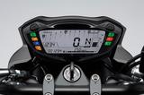 画像: シンプルで高性能なフルLCDには、スピードメーター、タコメーター、オドメーター、デュアルトリップメーター、ギアポジションインジケーター、水温計、航続可能距離表示計、平均燃費計、瞬間燃費計、燃料計、時計を表示することができる。