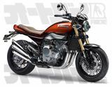 画像: KAWASAKI Z900RS "Neo Classic" type 栄光の名前を受け継ぐマシンはやはりネオクラシックなのか? と製作したCGがこれ。エンジンはスーパーチャージドだが、スタイルはZ1の優美なフォルムの再現であって欲しい。そんな願望も少し入れている。 CG:鶴岡 敦