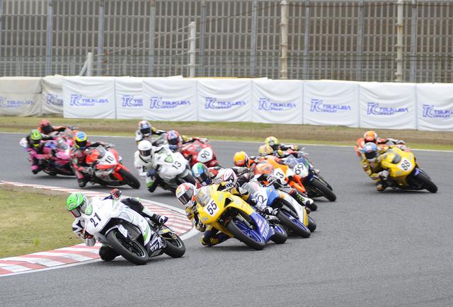 画像: 2016年から、エリア選手権の「MFJカップ」レースとしてスタートしたJP250。先日の全日本選手権・岡山大会でも併催され、なんと66台のエントリーを集めました!