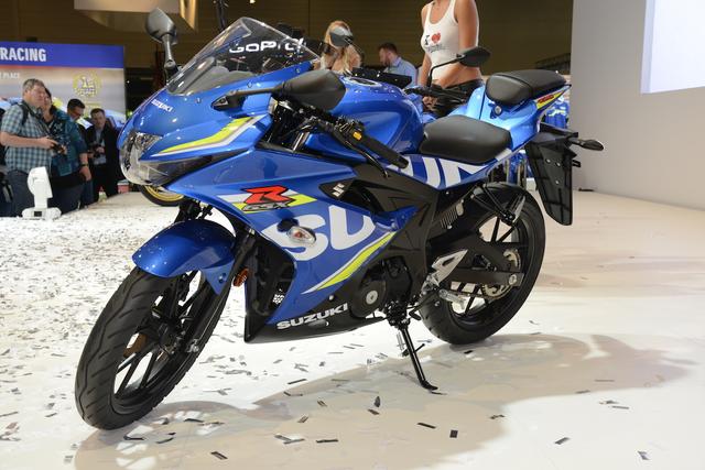 画像: GSX-Rと呼ぶにふさわしいスタイルは、1000と並んでも負けない存在感!
