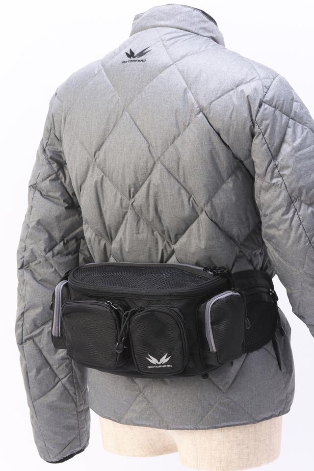 画像: 4ポケットウエストバック W25✖D10.5✖H14cm 約3.5L MH54-1607A 3980円