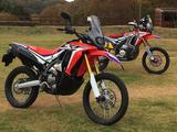 画像: CRF250 RALLY 開発のキーワードを「ザ・ダカールレプリカ 週末の冒険者へ!」と定め、ワークスマシンCRF450 RALLYのフォルムとカラーリングをほうふつさせるスタイリングを実現しました。快適な高速巡航を可能とする、ウインドプロテクションに優れたフロントスクリーンや、不整地走行を考慮したロングストロークの前・後サスペンションを採用。ヘッドライトは、ラリーマシンと同様のフレームマウントで、左右非対称の二眼LEDを採用し、個性的なフロントビューとしています。水冷・4ストローク・DOHC・単気筒250ccエンジンは、低回転域でのトルクと高回転域でのピーク出力の向上を図ることで、扱いやすさと力強さを高めています。なお、ブレーキシステムは、制動時の安心感を高めたABSを採用するなど、アドベンチャーモデルにふさわしい充実した装備としています。(ホンダリリース)