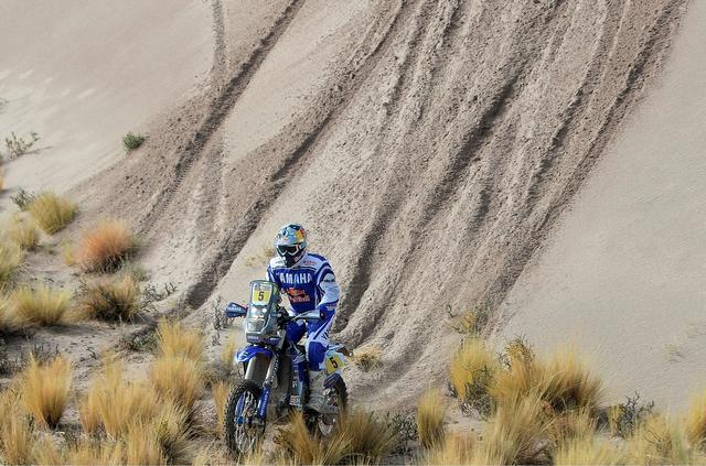 画像: ヤマハのマシンはWR450Fラリー。WR450をベースにしたラリーレイドマシンです