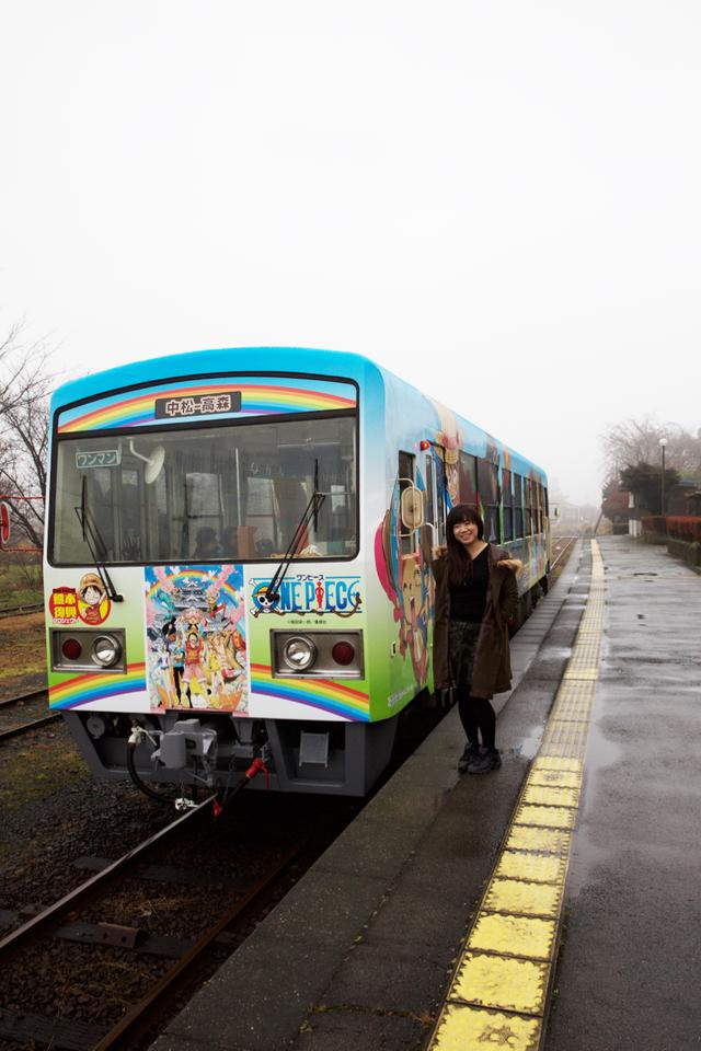 画像: 写真は翌日乗った「ONE PIECE」列車です