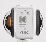画像: 大きさが違う、2つのレンズで構成されている「KODAK PIXPRO 4KVR360」。右のレンズは155°、左のレンズは235°を撮影。