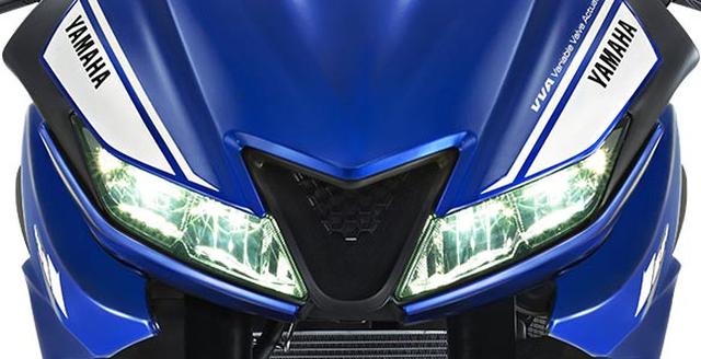 画像: 「YZF-R1」のDNAを受け継ぐ外観と薄型2眼LEDヘッドライト採用。