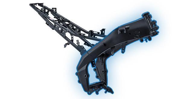 画像: デルタボックスフレームで安定したライディングを可能に。