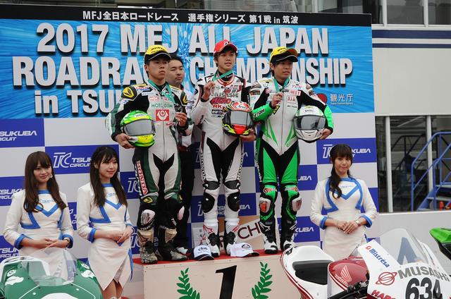 画像: 今シーズン初表彰台 ほぼ予選どおりの顔ぶれですが…関口は…