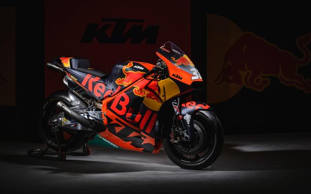 画像: これがKTM製MotoGPマシンRC16 レッドブルという強力なメインスポンサーがついています