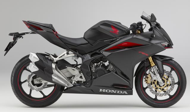 画像: CBR250RR(マットガンパウダーブラックメタリック)