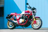 画像: モーターサイクルショーに展示したカスタム車のマフラーはブラック塗装仕上げ。こちらも近日発売予定とのことだ。