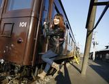 画像: 集会会場である、大胡電車庫内から出発します。 走行ルートは大胡駅を出発して中央前橋駅に向かい、折り返して西桐生駅から大胡駅に戻るルートです。